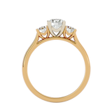1 ctw Round Three Stone Lab Grown Diamond Ring