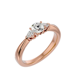 1 ctw Round Three Stone Lab Grown Diamond Ring