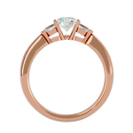 1 ctw Round Three Stone Lab Grown Diamond Ring
