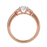 1 ctw Round Three Stone Lab Grown Diamond Ring