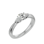1 ctw Round Three Stone Lab Grown Diamond Ring