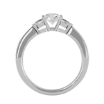 1 ctw Round Three Stone Lab Grown Diamond Ring