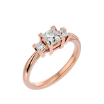 1 ctw Round Three Stone Lab Grown Diamond Ring