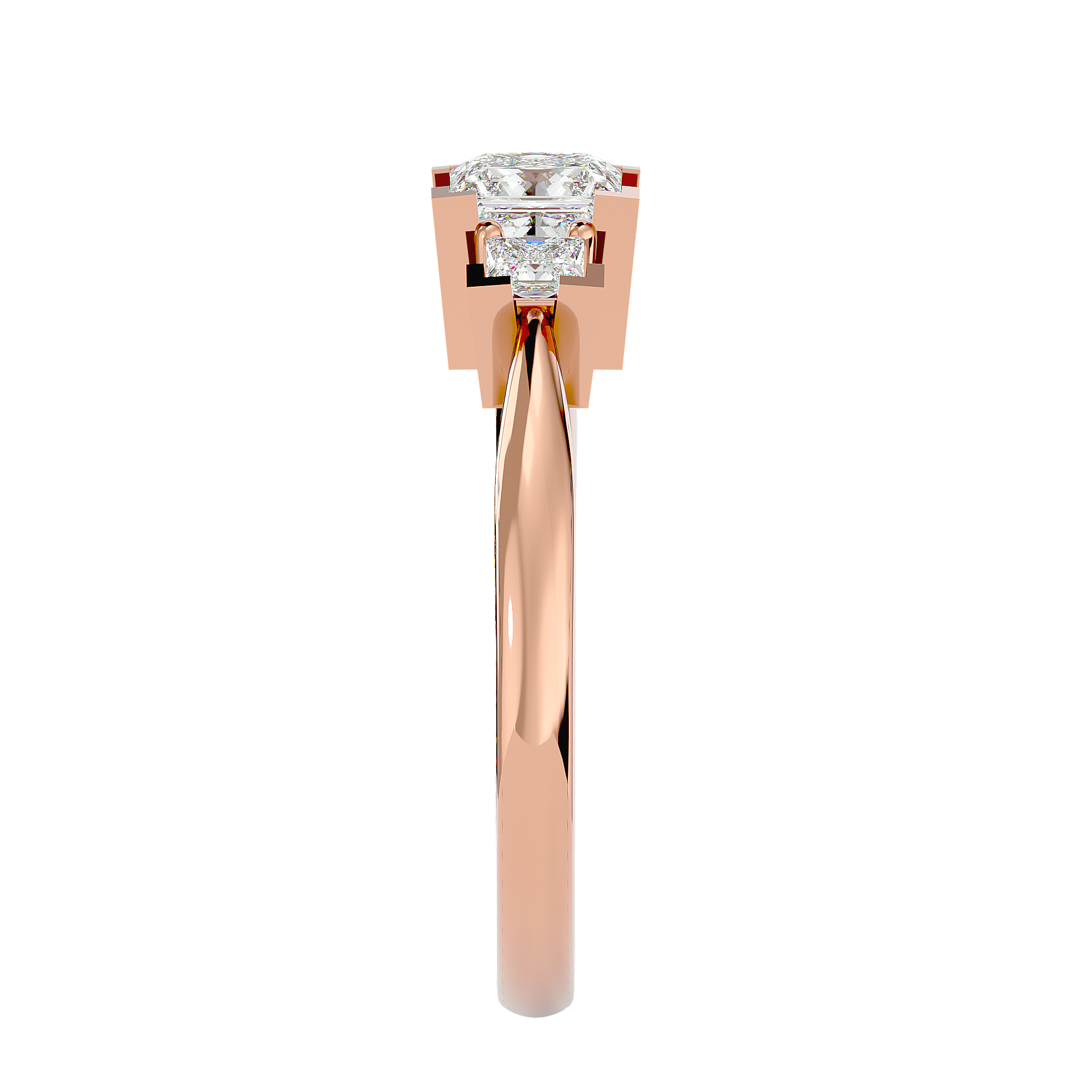 1 ctw Round Three Stone Lab Grown Diamond Ring
