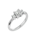 1 ctw Round Three Stone Lab Grown Diamond Ring