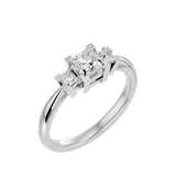 1 ctw Round Three Stone Lab Grown Diamond Ring