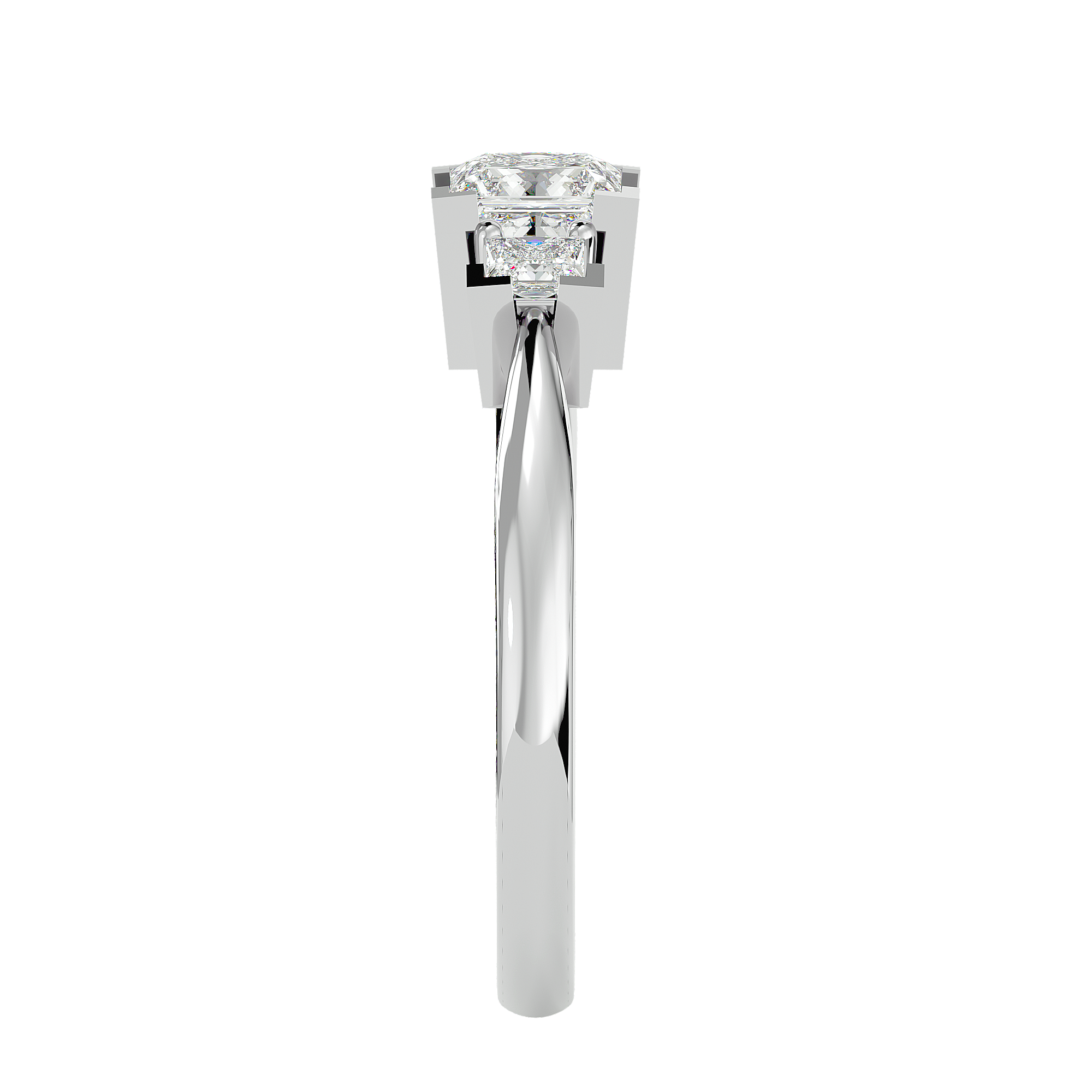 1 ctw Round Three Stone Lab Grown Diamond Ring