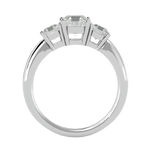 1 3/4 ctw Cushion-Cut Three Stone Lab Grown Diamond Ring