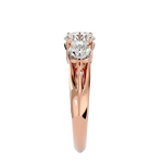 2 1/3 ctw Round Three Stone Lab Grown Diamond Ring