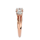 2 1/3 ctw Round Three Stone Lab Grown Diamond Ring