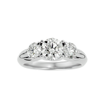 2 1/3 ctw Round Three Stone Lab Grown Diamond Ring