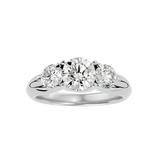 2 1/3 ctw Round Three Stone Lab Grown Diamond Ring