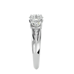2 1/3 ctw Round Three Stone Lab Grown Diamond Ring