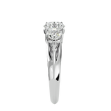 2 1/3 ctw Round Three Stone Lab Grown Diamond Ring