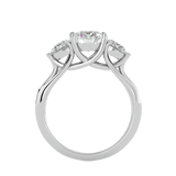 2 1/3 ctw Round Three Stone Lab Grown Diamond Ring