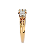 2 1/3 ctw Round Three Stone Lab Grown Diamond Ring