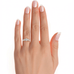 2 1/3 ctw Round Three Stone Lab Grown Diamond Ring