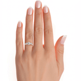 2 1/3 ctw Round Three Stone Lab Grown Diamond Ring