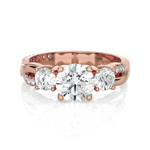 1 5/8 ctw Round 3 Stone Lab Grown Diamond Ring