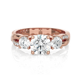 1 5/8 ctw Round 3 Stone Lab Grown Diamond Ring