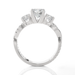 1 5/8 ctw Round 3 Stone Lab Grown Diamond Ring