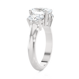 2 5/8 ctw Oval 3 Stone Lab Grown Diamond Ring