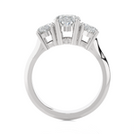 2 5/8 ctw Oval 3 Stone Lab Grown Diamond Ring