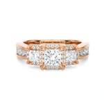 1 1/2 ctw Princess-Cut Three Stone Lab Grown Diamond Ring