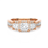 1 1/2 ctw Princess-Cut Three Stone Lab Grown Diamond Ring