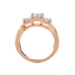1 1/2 ctw Princess-Cut Three Stone Lab Grown Diamond Ring
