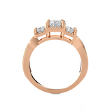 1 1/2 ctw Princess-Cut Three Stone Lab Grown Diamond Ring
