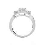 1 1/2 ctw Princess-Cut Three Stone Lab Grown Diamond Ring