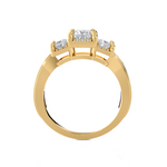 1 1/2 ctw Princess-Cut Three Stone Lab Grown Diamond Ring