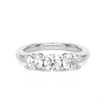 1 ctw Round Three Stone Lab Grown Diamond Ring