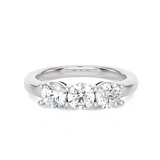 1 ctw Round Three Stone Lab Grown Diamond Ring