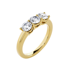 1 ctw Round Three Stone Lab Grown Diamond Ring