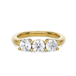 1 ctw Round Three Stone Lab Grown Diamond Ring