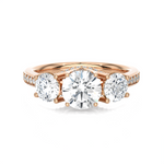 2 ctw Round Three Stone Lab Grown Diamond Ring