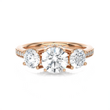 2 ctw Round Three Stone Lab Grown Diamond Ring