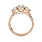 2 ctw Round Three Stone Lab Grown Diamond Ring