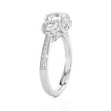 2 ctw Round Three Stone Lab Grown Diamond Ring