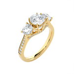 2 ctw Round Three Stone Lab Grown Diamond Ring