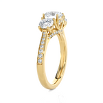 2 ctw Round Three Stone Lab Grown Diamond Ring