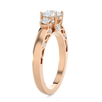 1 ctw Round Three Stone Lab Grown Diamond Ring
