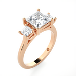 2 1/3 ctw Princess-Cut Three Stone Lab Grown Diamond Ring