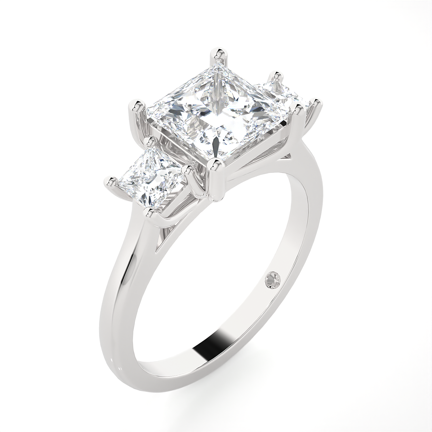 2 1/3 ctw Princess-Cut Three Stone Lab Grown Diamond Ring