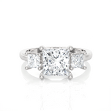 2 1/3 ctw Princess-Cut Three Stone Lab Grown Diamond Ring