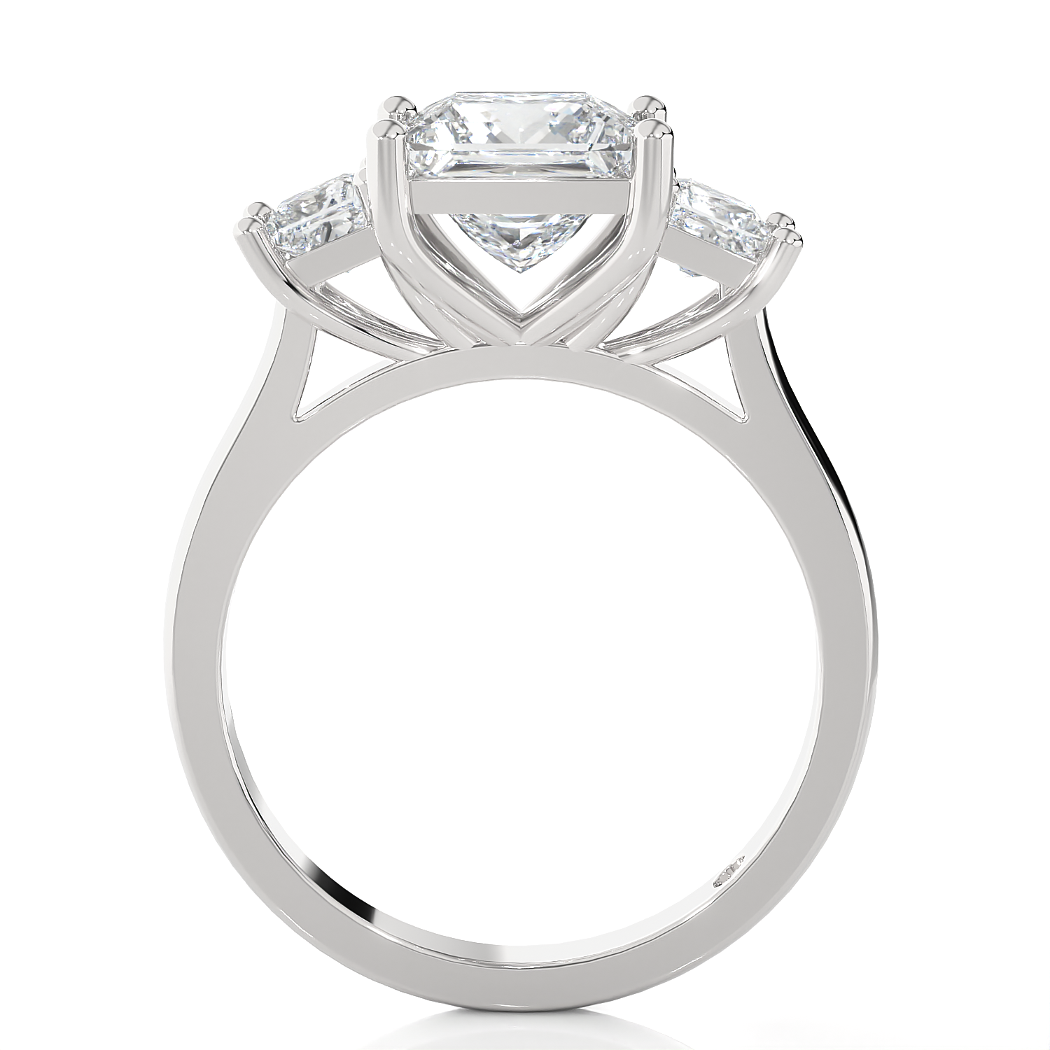 2 1/3 ctw Princess-Cut Three Stone Lab Grown Diamond Ring