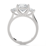 2 1/3 ctw Princess-Cut Three Stone Lab Grown Diamond Ring