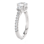 3 3/8 ctw Round Three Stone Lab Grown Diamond Ring